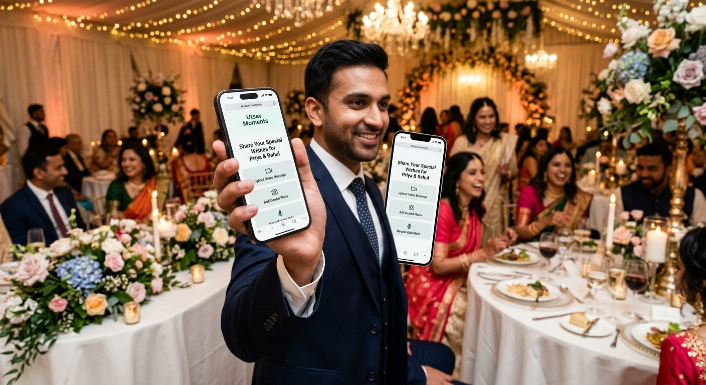 Guests sharing memories at the event